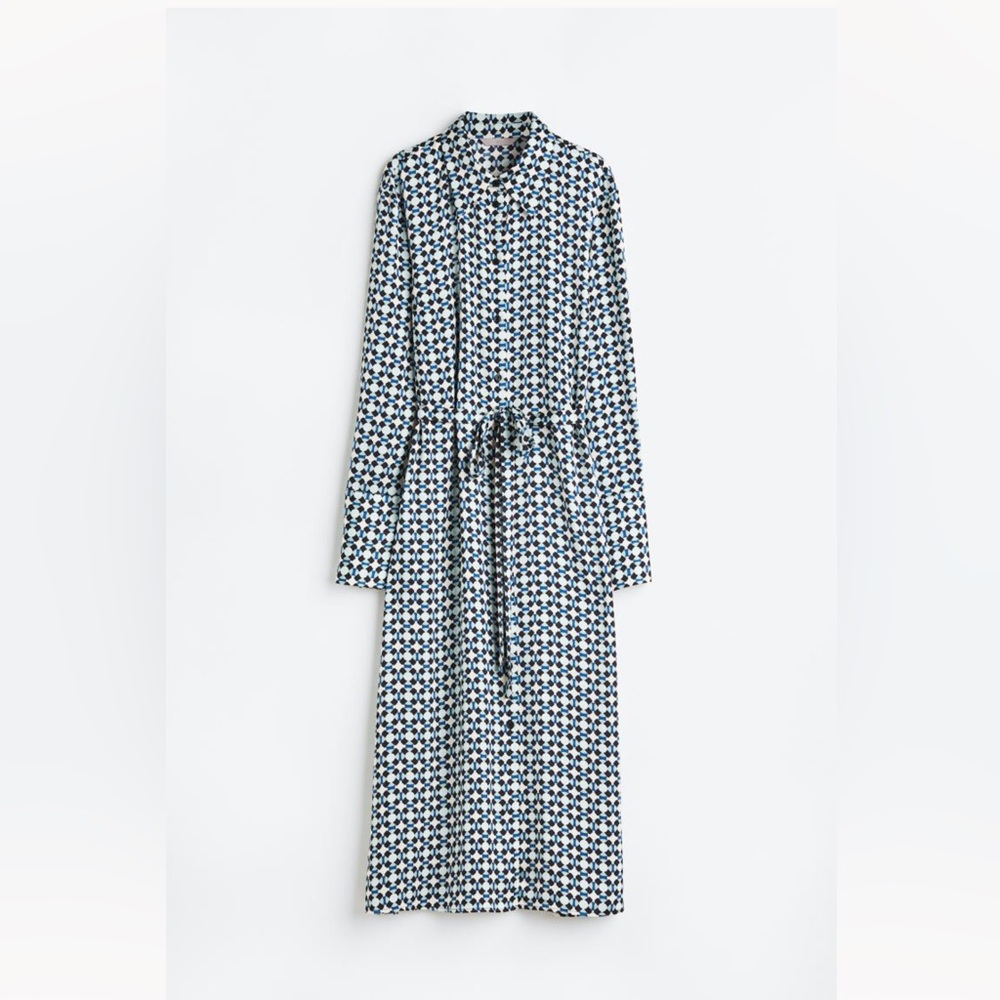 NWT H&M patterned shirt dress size XL